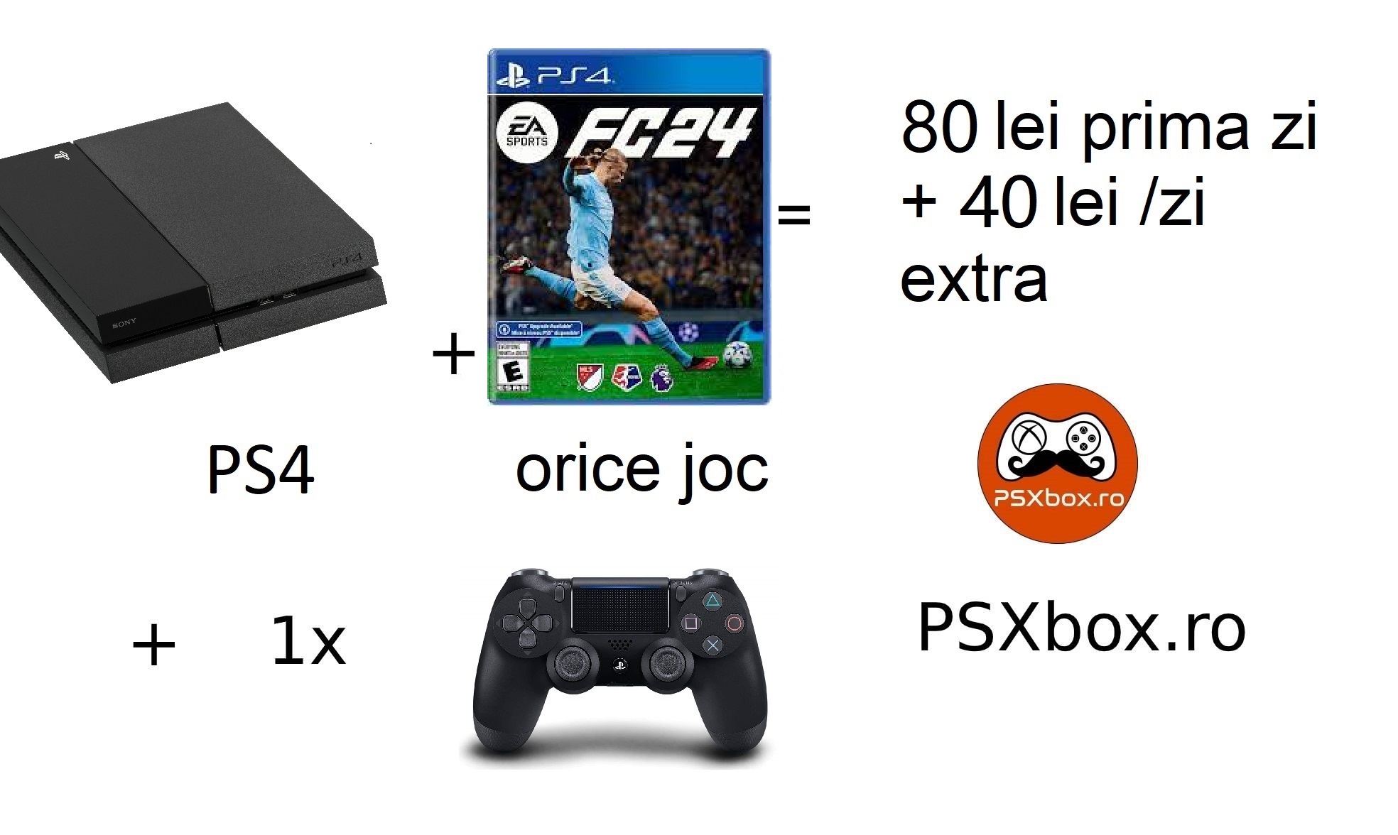 Pachet Inchiriere Fifa 23 PS4 + controllere psxbox, inchiriere console jocuri video PlayStation 4 & Xbox one